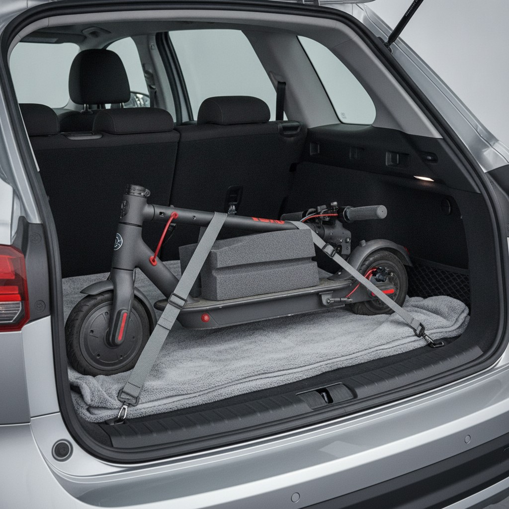 Comment Transporter sa Trottinette Électrique en Voiture Sans l'Abîmer